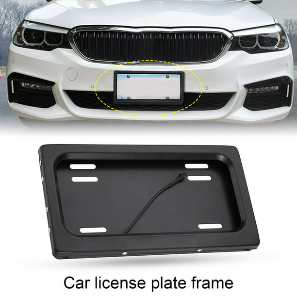 Universal Shutter Cover Electric Stealth USA Car License Plate Frame w/ Remote 